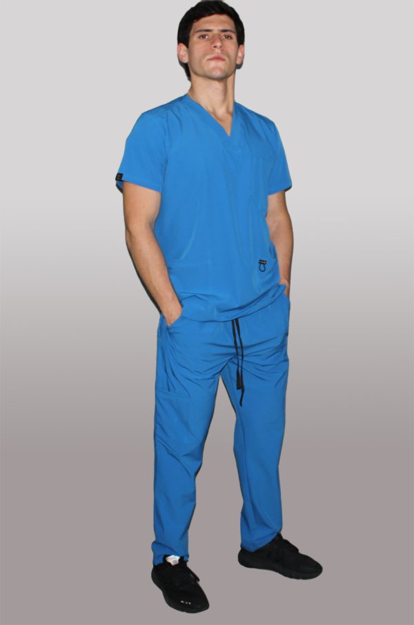 Modelo Richardson Sky Blue / Uniforme Quirúrgico De Hombre