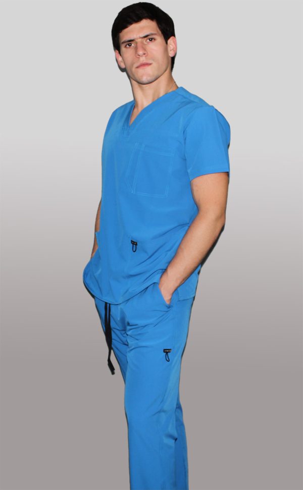 Modelo Richardson Sky Blue / Uniforme Quirúrgico De Hombre - Imagen 3