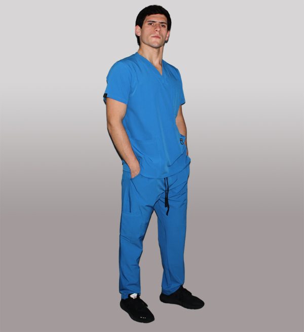 Modelo Richardson Sky Blue / Uniforme Quirúrgico De Hombre - Imagen 2
