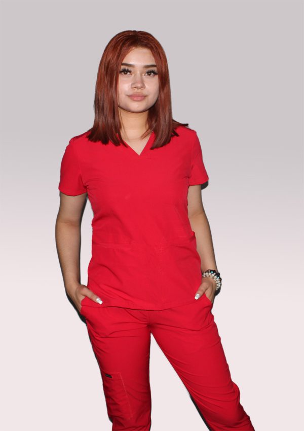 Modelo Iris Red Jogger / Uniforme Quirúrgico De Dama