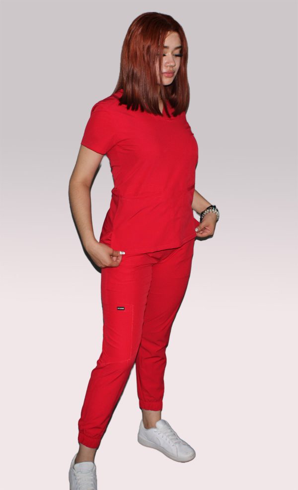 Modelo Iris Red Jogger / Uniforme Quirúrgico De Dama - Imagen 2