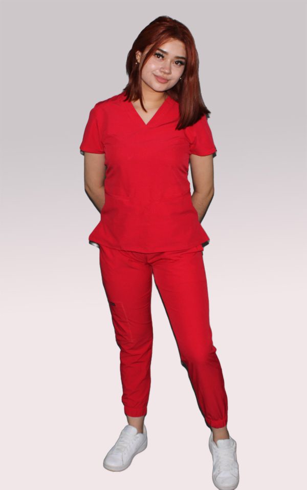Modelo Iris Red Jogger / Uniforme Quirúrgico De Dama - Imagen 4