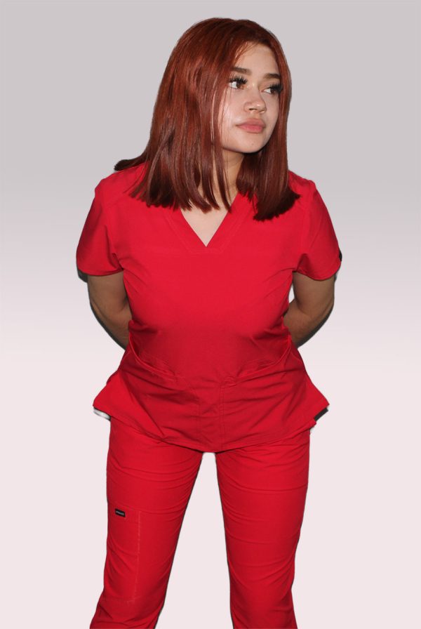 Modelo Iris Red Jogger / Uniforme Quirúrgico De Dama - Imagen 3