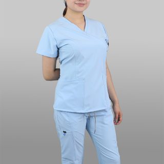 Modelo Massie Baby Blue / Uniforme Quirúrgico de Dama