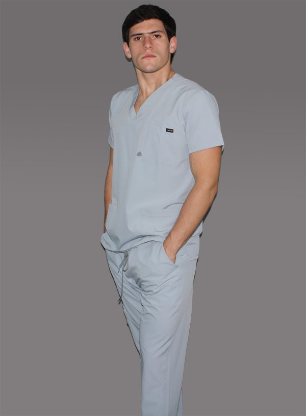 Modelo Richardson Grey / Uniforme Quirúrgico de Caballero