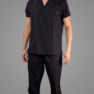 Modelo Richardson Black / Uniforme Quirúrgico de Caballero