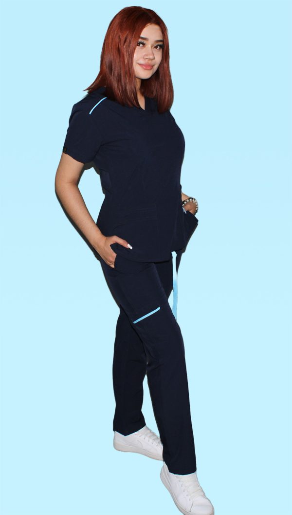 Modelo Garden Blue / Uniforme Quirúrgico de Dama - Imagen 5