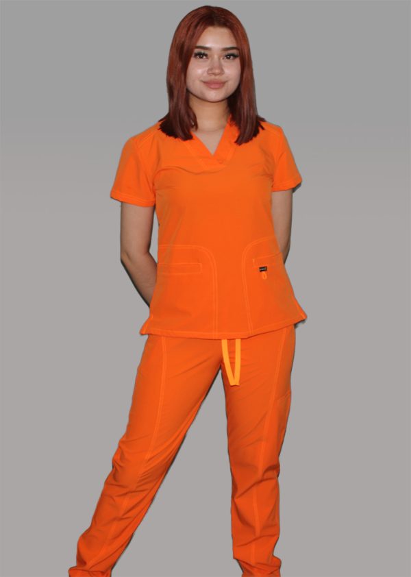 Modelo Iris Orange / Uniforme Quirúrgico de Dama - Imagen 5