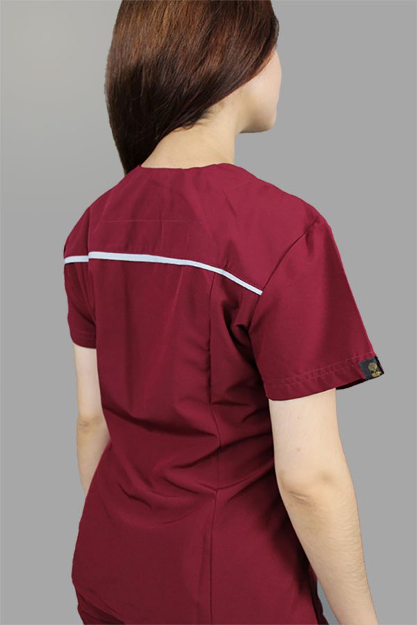 Modelo Garden Tinto / Uniforme Quirúrgico de Dama - Imagen 8