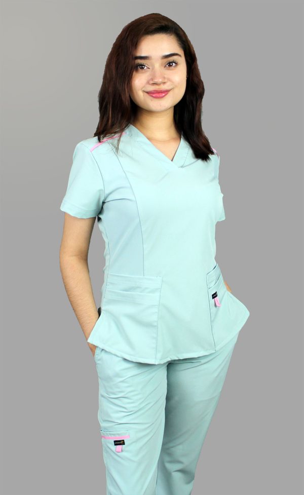 Modelo Garden Sky Blue / Uniforme Quirúrgico de Dama