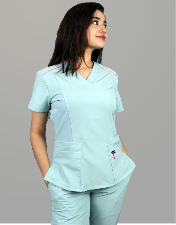 Modelo Garden Sky Blue / Uniforme Quirúrgico de Dama - Imagen 4