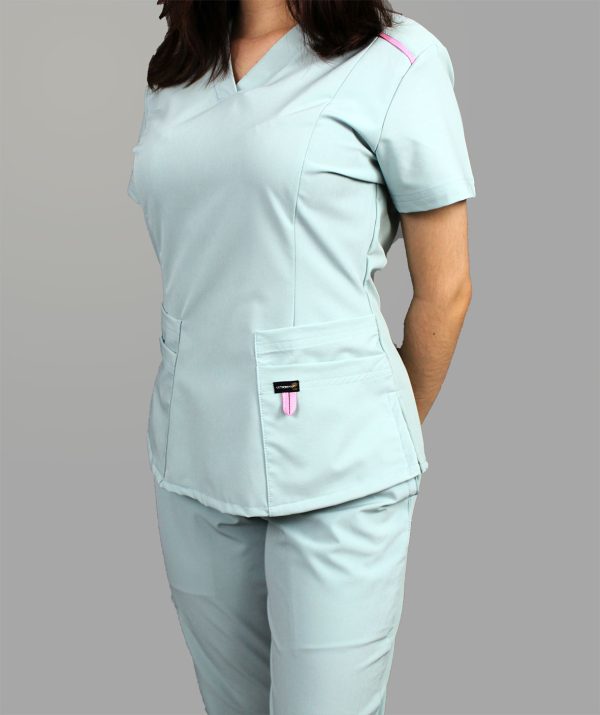 Modelo Garden Sky Blue / Uniforme Quirúrgico de Dama - Imagen 3
