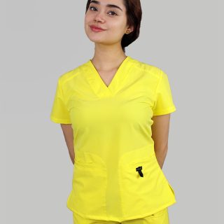Modelo Iris Jogger Yellow / Uniforme Quirúrgico de Dama